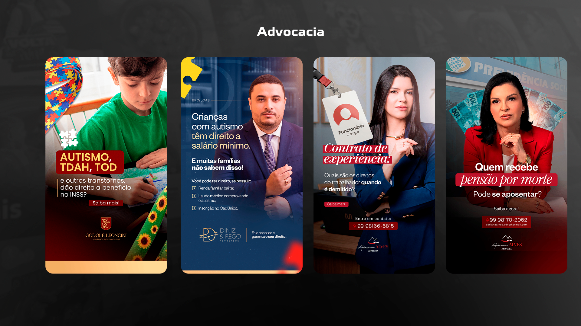 Branding institucional e sistema visual para escritório de advocacia