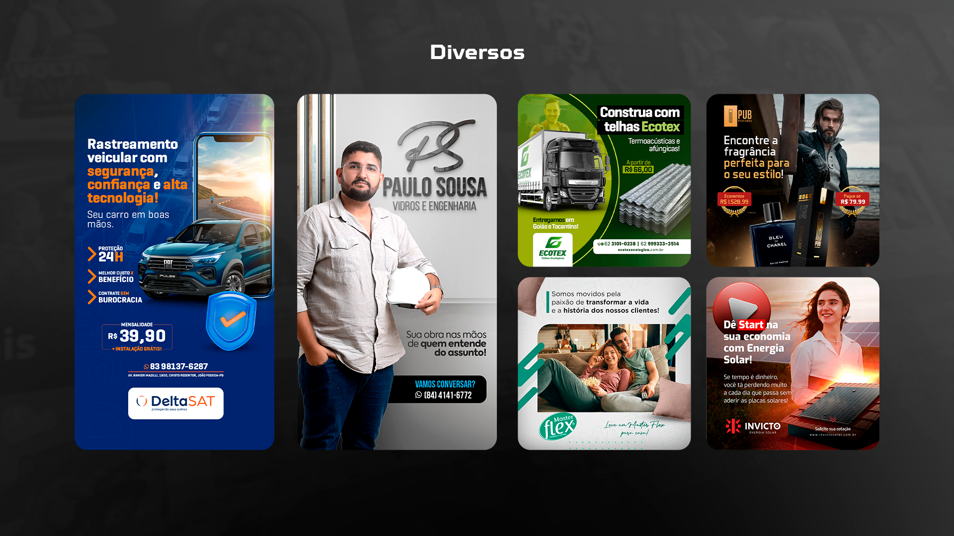 Seleção de peças publicitárias multi-nicho por Matheus Almeida