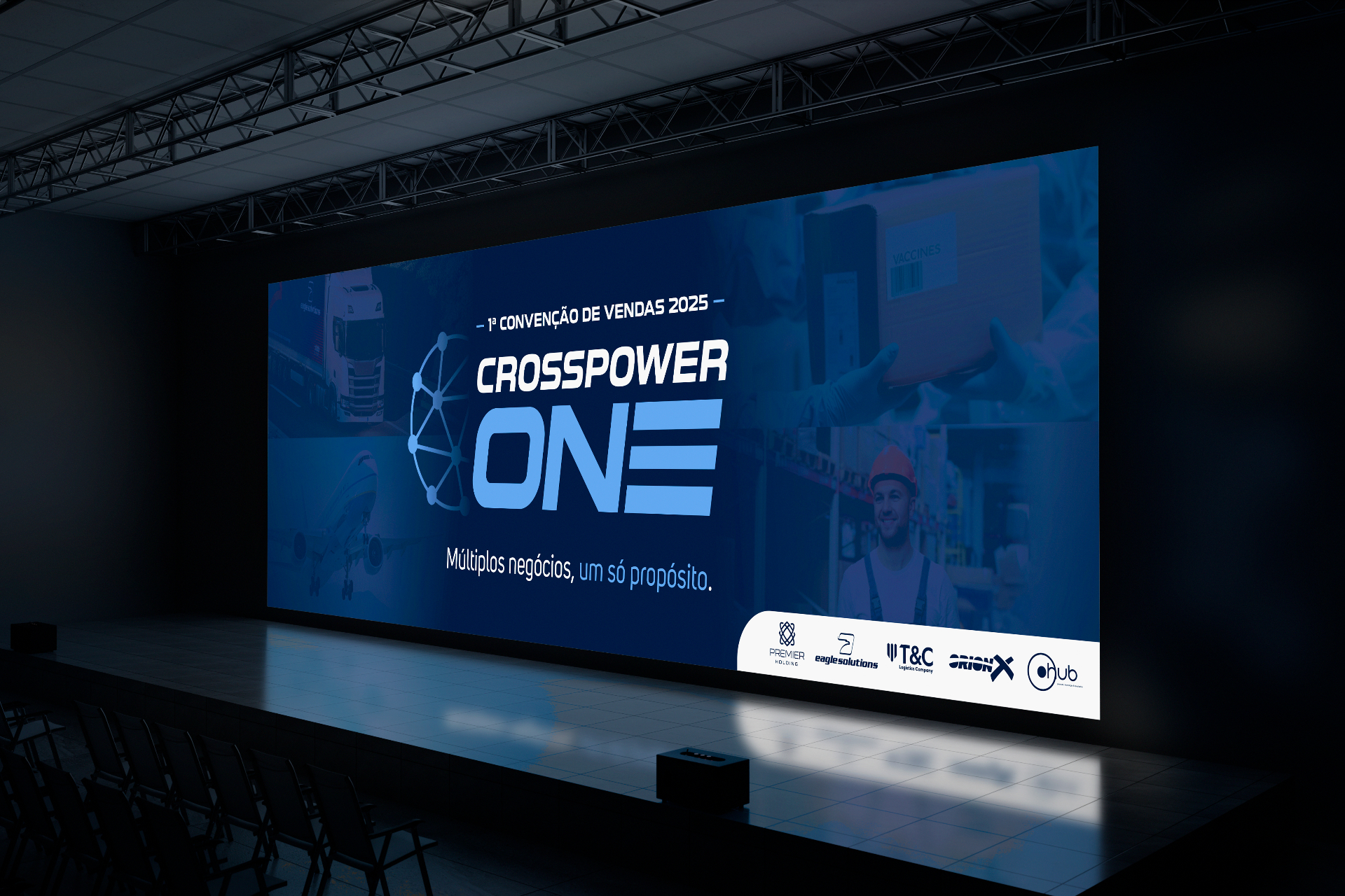 Identidade visual e direção de arte para Convenção de Vendas 2025
